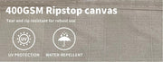 Mountview Double King Single Swag Camping Swags Canvas Dome Tent Hiking Grey.