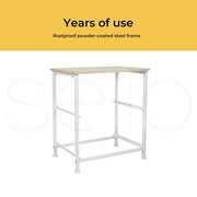 Levede Chest of Drawers Storage Cabinet Tower Dresser Tallboy  Beige 4 Drawers