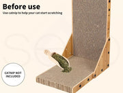 Pawz Cat Scratcher Scratching Board Corrugated Cardboard Scratch Bed Toy Pad Mat