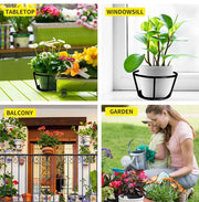 3xLevede  Plant Stand flower Holder Hanging Pot Basket Plant Garden Wall Storage