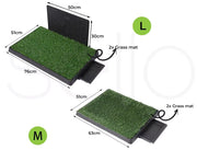 Pawz Grass Potty Training Indoor Dog Pet Portable Toilet Pad Tray Turf Mat Large