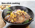 Toque 30cm Cast Iron Frying Pan Non Stick Steak Skillet Round BBQ Grill