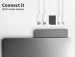 USB 3.0 Type-C HUB 6 Port Powered Adapter High Speed Splitter for MacBook pro
