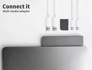 USB 3.0 Type-C HUB 6 Port Powered Adapter High Speed Splitter for MacBook pro