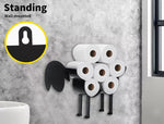 Traderight Toilet Paper Holder Roll Stand Wall Sheep Storage Bathroom Organizer