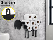 Traderight Toilet Paper Holder Roll Stand Wall Sheep Storage Bathroom Organizer