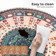 Marlow Door Mat Half Moon Semi-Circle Velvety Non Slip Entrance Floor Rug 60x90