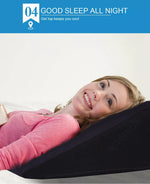Dreamz Wedge Pillow Sleep Bed Cushion Cool Gel Memory Foam Neck Back Support