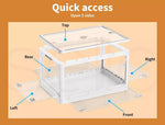 Storage Box Plastic Stackable Container Clothes Wardrobe Organiser 5 Side Open