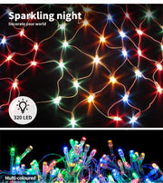 300/800 Led Curtain Fairy Lights Wedding Indoor Outdoor Christmas Garden Party
