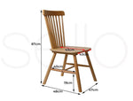 Levede 2x Dining Chairs Kitchen Windor Chair Natural Wood Cafe Lounge OAK