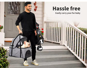Foldable Outdoor Pet Stroller for Large Dogs and Cats - Pawz Travel Carrier and