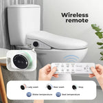 Electric Bidet Heated Toilet Seat Warm Water Spray Wash Remote Antibacterial