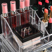 Makeup Organizer Cosmetic Acrylic Storage Organiser Box Jewellery 7/8/10 Drawers