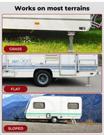 Manan 2X 410mm-545mm Drop Down Corner Steadies Legs 1200LB Caravan Trailer Steel