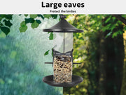 Pawz 3x Bird Feeder Hanging Wild Seed Container Hanger Stand Outdoor Garden