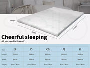 Dreamz Cool Gel Memory Foam Mattres Topper 5/8cm Bamboo Cover Double King Queen
