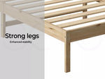 Levede Wooden Bed Frame Queen Double King Single Rustic Mattress Base Timber