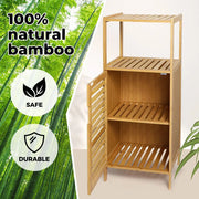 Levede Bamboo Shoe Storage Cabinet Laundry Organizer Cupboard Freestanding