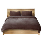 Warm Quilt Cover Set Doona Duvet Two-sided Teddy Bear Fleece Winter Super King