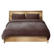 Warm Quilt Cover Set Doona Duvet Two-sided Teddy Bear Fleece Winter Super King