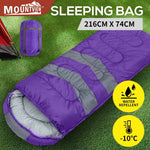 Mountview Sleeping Bag Single Bags Outdoor Camping Hiking Thermal -10℃ Tent