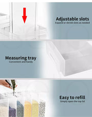Toque Grain Container Cereal Dispenser 10kg Dry Food Rice Flour Storage Box Wall