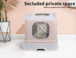 Pawz Cat Litter Box Fully Enclosed Kitty Toilet Trapping Odor Control Basin