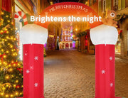 Santaco Christmas Inflatable Decor Stocking Arch 3M LED Lights Xmas Party Santa
