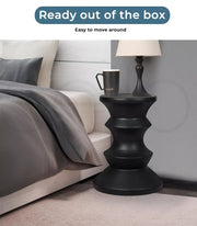 Levede Side Table Retro Terrazzo Round Magnesia Concrete Stool Bedside Outdoor