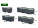 Lambu Garden Bed Planter Raised Coated Galvanised Steel Vegetable Beds Oval