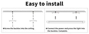 Emitto LED Slim Ceiling Batten Tube Light Linear Fitting 120cm Daylight 6500K