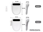 Electric Bidet Toilet Seat Cover LED Night Light Remote Control Antibacterial