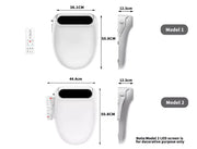 Electric Bidet Toilet Seat Cover LED Night Light Remote Control Antibacterial