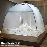 Dreamz Mosquito Bed Nets Foldable Canopy Dome Fly Repel Insect  King - Blue