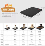 Pawz Pet Dog Calming Bed Memory Foam Mat Orthopedic Foldable Washable Black
