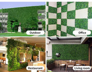 Marlow Artificial Hedge Grass Boxwood Garden Green Wall Mat Fence Outdoor x10