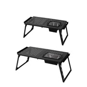 Levede Camping Table Portable Desk With BBQ Grill Folding Outdoor Steel Rack