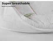 Dreamz Bamboo Pillowtop Mattress Topper Protector Cover Underlay Pad Double