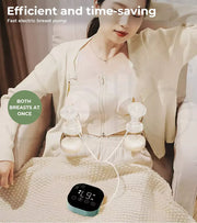 Double Electric Breast Pump Automatic  24mm Hand Free Feeding Bottle USB Silent
