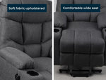 Levede Recliner Chair Electric Lift Chairs Armchair Lounge Fabric Sofa USB Black