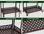 Levede Plant Stand 3/4/5 Tiers Outdoor Indoor Metal Flower Rack Garden Shelf