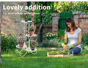 Levede Plant Stand Outdoor Indoor Metal Flower Pots Rack Corner Planter Shelf