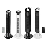 Spector Tower Fan Portable Oscillating Remote Control LED Display Timer Ionizer