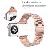 Replacement Stainless Steel Strap Band Clasp for Apple Watch /Sport ROSE GOLD