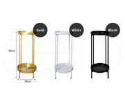 Levede 2 Tiers Plant Stand Outdoor Indoor Metal Flower Pots Rack Garden Shelf