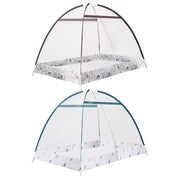 Dreamz Mosquito Bed Nets Foldable Canopy Dome Fly Repel Insect  King - Blue