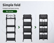 Levede Plant Stand 4 Tiers Outdoor Indoor Metal Flower Pots Rack Garden Shelf