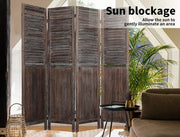 Levede 6 Panel Partition Room Divider Folding Screen Privacy Stand Wood 170X240