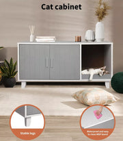 Pawz Enclosed Cat Litter Cabinet Box Furniture Scratch Board Pet House Table
